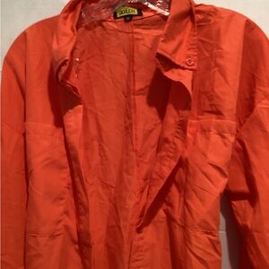 Ladies Love Highlight Vibrant Orange Blazer jacket with sash size medium
